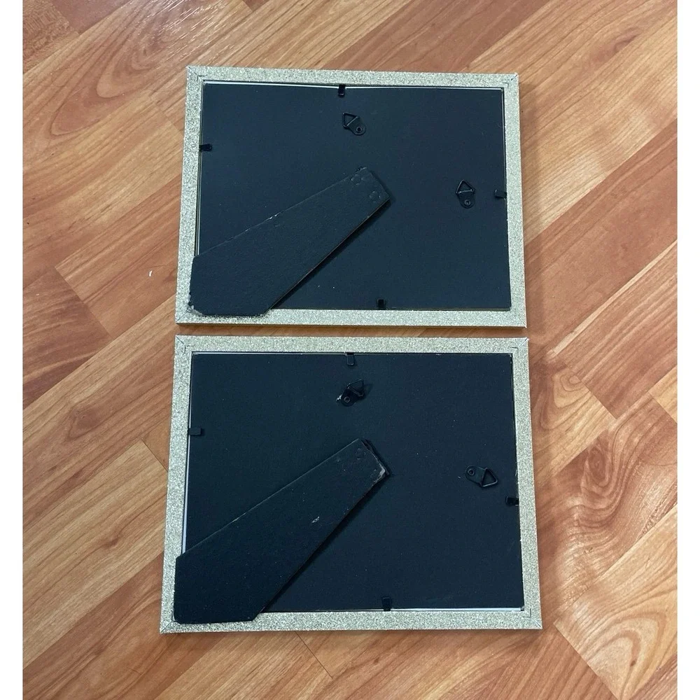 Bundle of 2‎ Gold Glitter Frame Art